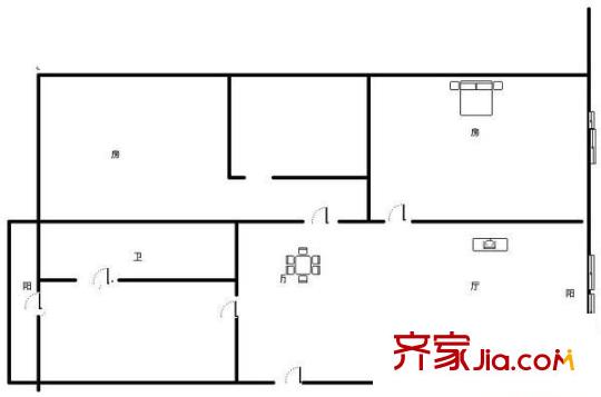 碧云苑戶型圖2室2廳1衛(wèi) 2室2廳1衛(wèi)1廚
