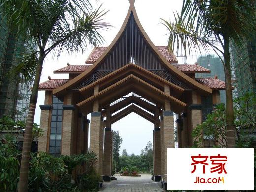 風格雨林實景圖獨具特色的大門實景