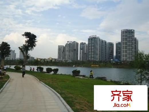 西湖東郡外景圖 