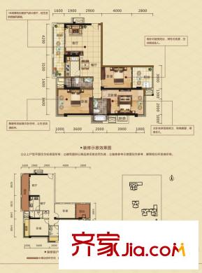 隆源雅居5#樓C戶型 3室2廳2衛(wèi)1廚