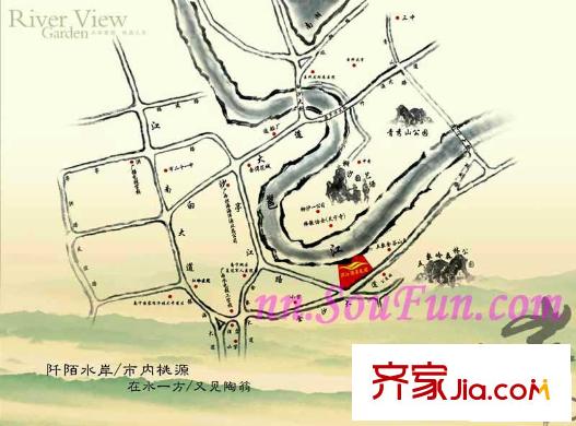 濱江麗景花園交通圖