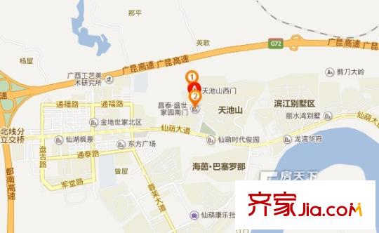 昌泰盛世家園交通圖
