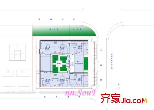 匯東國際住宅交通圖總平面圖