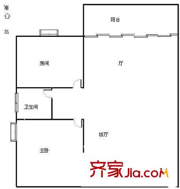 嘉州華都 2室 戶型圖