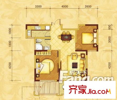 區(qū)工商局宿舍戶型圖2房2廳.  4jpg_調(diào)整大小 2室2廳1衛(wèi)1廚