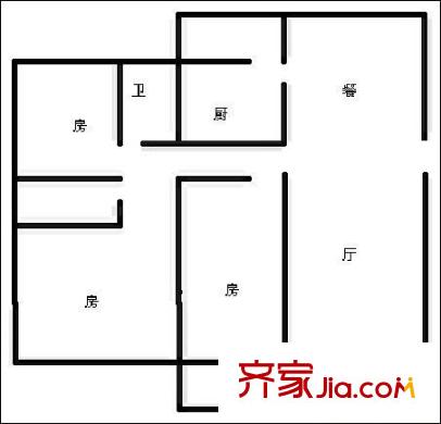 金達(dá)花園 4室 戶型圖