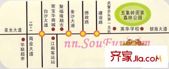 金地花園交通圖