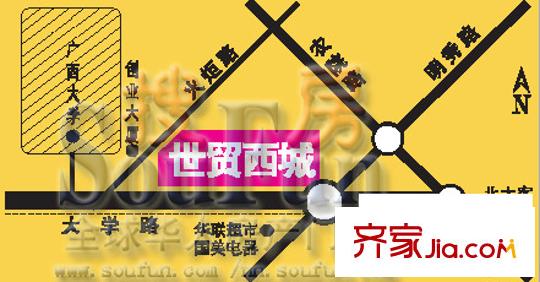 世貿(mào)西城交通圖