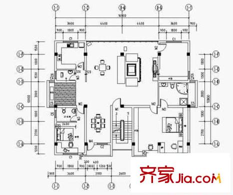 東方花園 4室 戶型圖