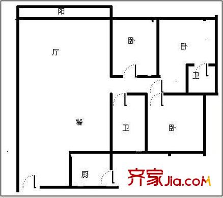 金康天和人家 4室 戶型圖