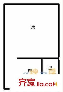 庭香園 1室 戶型圖