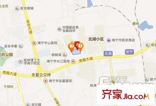 萬秀小區(qū)交通圖