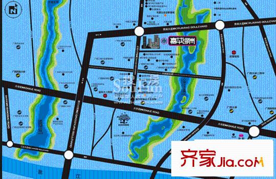 嘉華綠洲交通圖