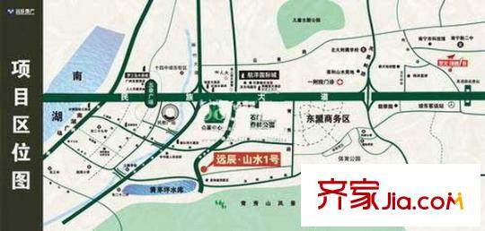 遠辰山水一號交通圖區(qū)位圖