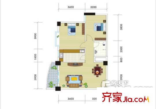 大地華城戶型圖