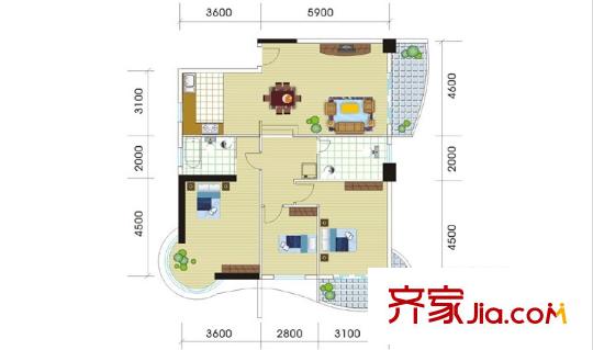 大地華城戶型圖