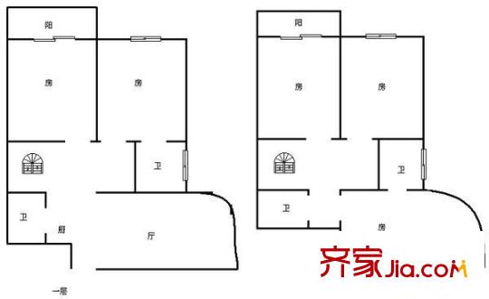 富麗華庭 4室 戶型圖