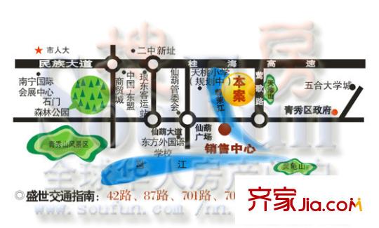 昌泰盛世家園交通圖