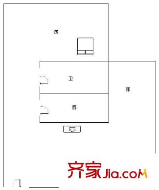 世貿(mào)西城 1室 戶型圖