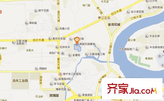 南國(guó)花園康城交通圖