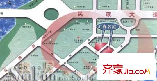匯春名庭交通圖