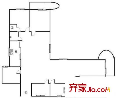 聚寶苑 4室 戶型圖