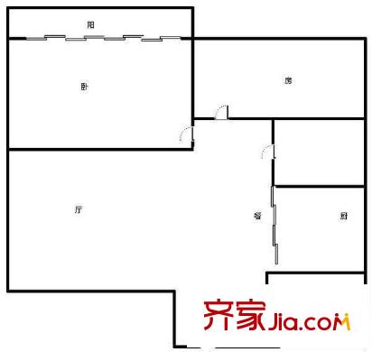 聚寶苑 2室 戶型圖