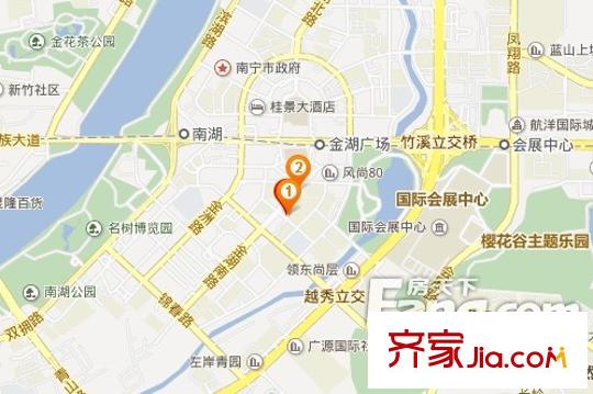 和實水榭花都交通圖