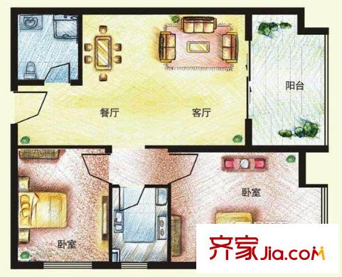 萬秀小區(qū)2房2廳