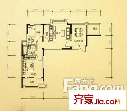 茶花園小區(qū)戶型圖2房2廳.  2jpg_調(diào)整大小 2室2廳1衛(wèi)1廚