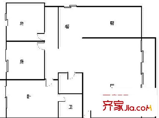 柏濤灣 3室 戶型圖