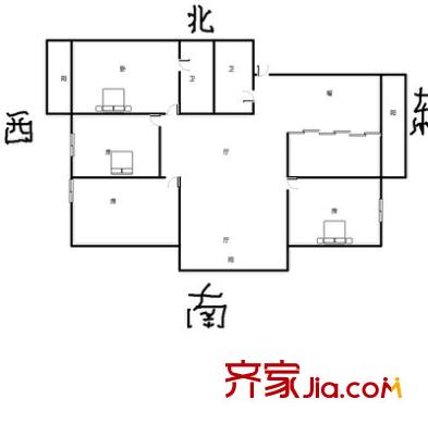 柏濤灣 4室 戶型圖