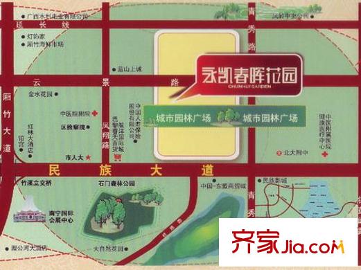 永凱春暉花園交通圖