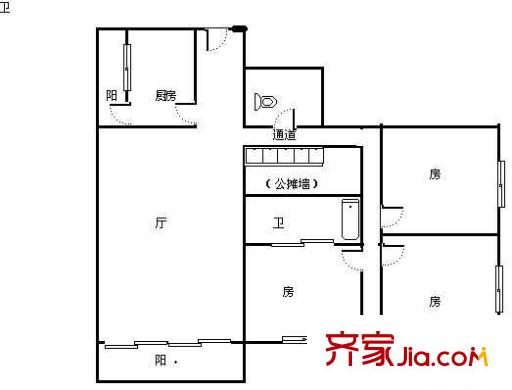 福滿花園 3室 戶型圖
