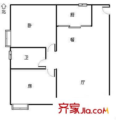 福滿花園 2室 戶型圖