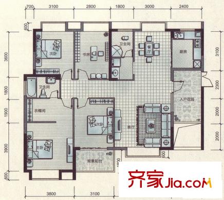 遠(yuǎn)辰山水一號(hào) 0室 戶型圖