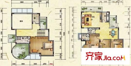 遠(yuǎn)辰山水一號(hào)戶型圖1#樓戶型 4室2廳2衛(wèi)1廚