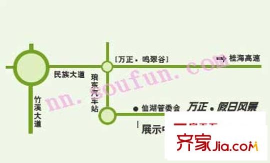 萬(wàn)正假日風(fēng)景交通圖