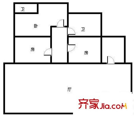 秀湖花園 0室 戶型圖