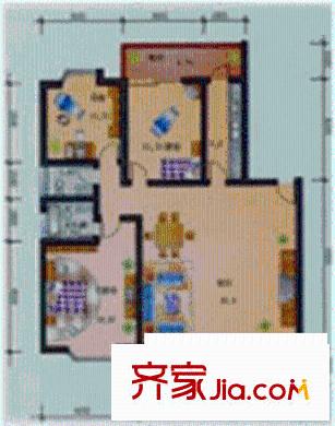 匯春名庭戶型圖1室