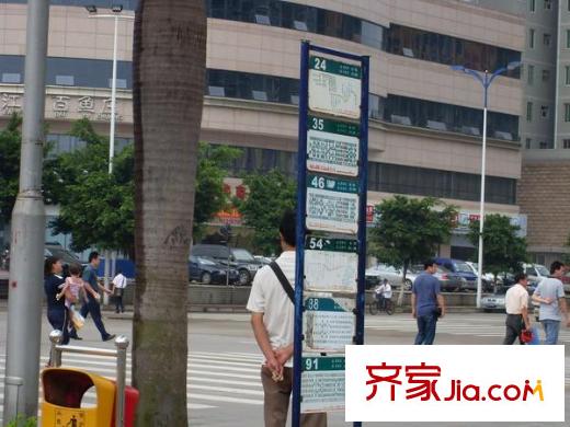 瀚林雅筑交通圖公交站牌