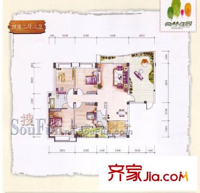 倚林佳園戶型圖