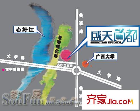 盛天尚都交通圖