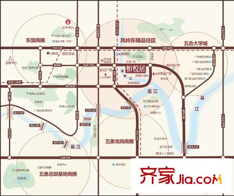 恒悅居區(qū)域圖