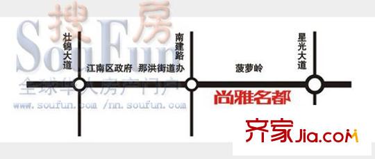 云星尚雅名都交通圖
