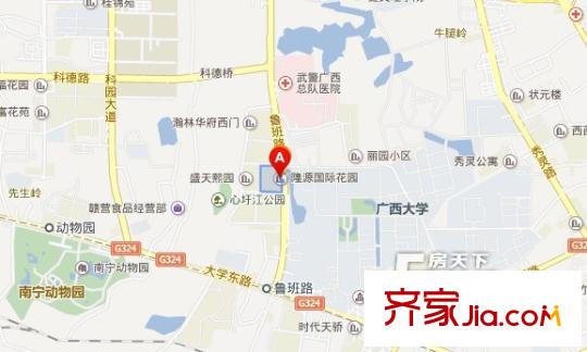 隆源國際花園交通圖