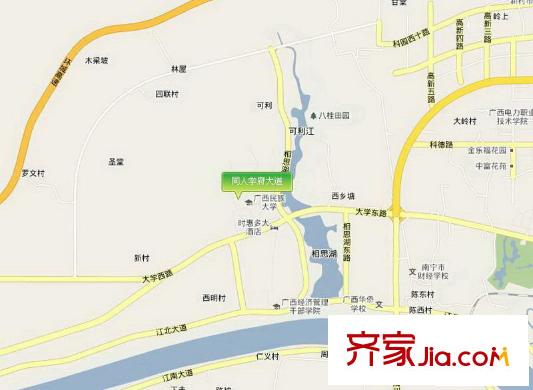 同人學府大道區(qū)位圖