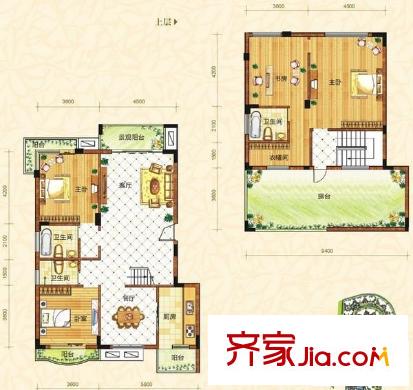 塞納維拉花園 4室 戶型圖