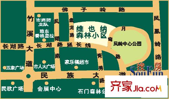 維也納森林交通圖