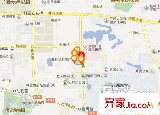 瀚林華府交通圖
